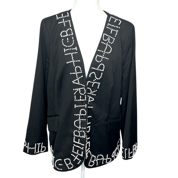 LATISTE Alphabet Blazer Black - Picture 3 of 6